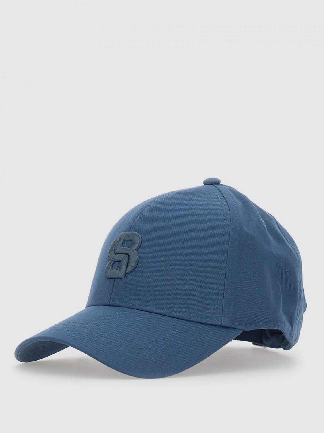 BOSS CAPPELLO: Cappello Boss in cotone con logo ricamato , Blue - Img 1
