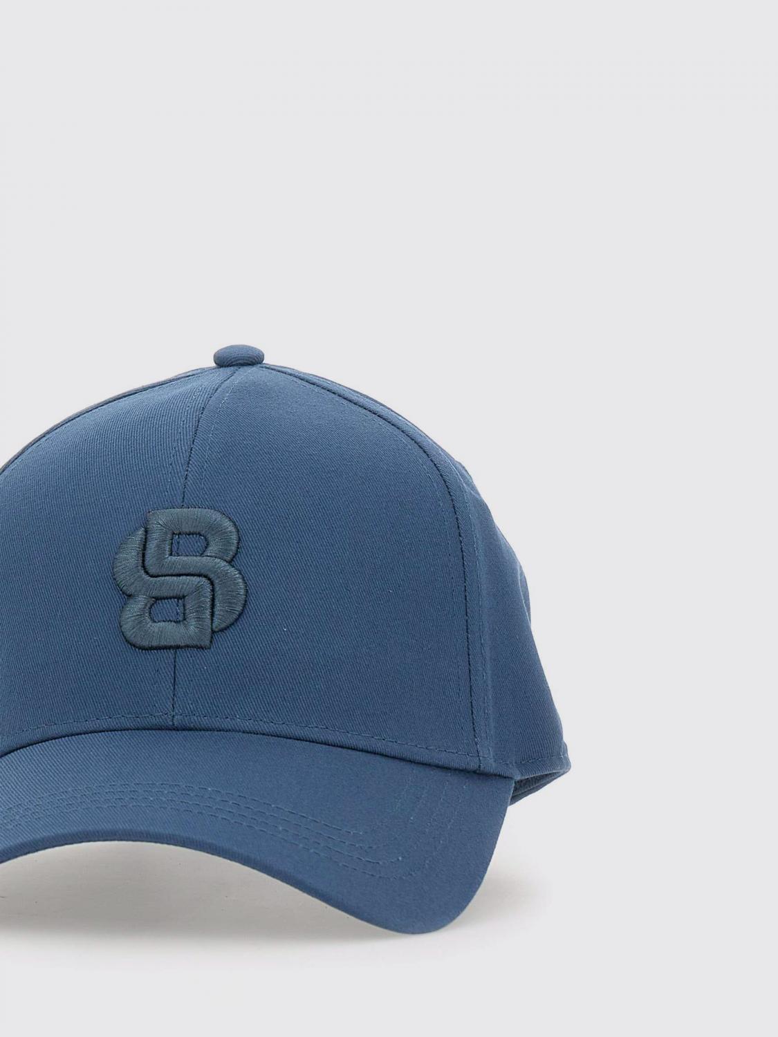 BOSS CAPPELLO: Cappello Boss in cotone con logo ricamato , Blue - Img 2