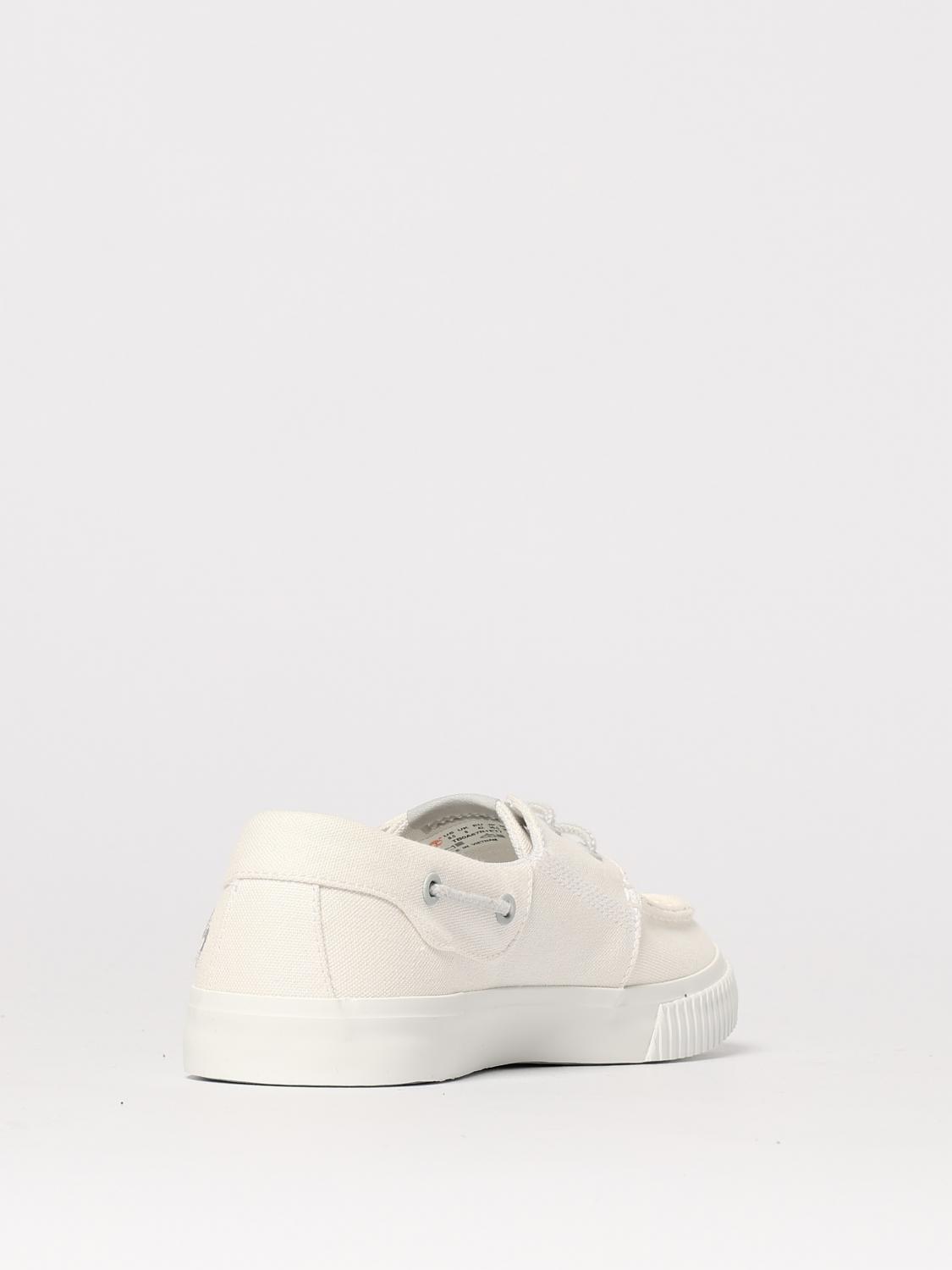TIMBERLAND MOCASSINI: Mocassino Mylo Bay Timberland in canvas , Bianco - Img 3