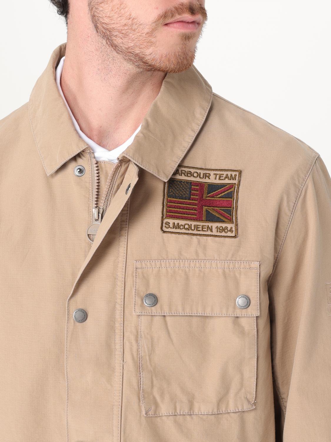 BARBOUR JACKET: Barbour International cotton jacket, Natural - Img 4