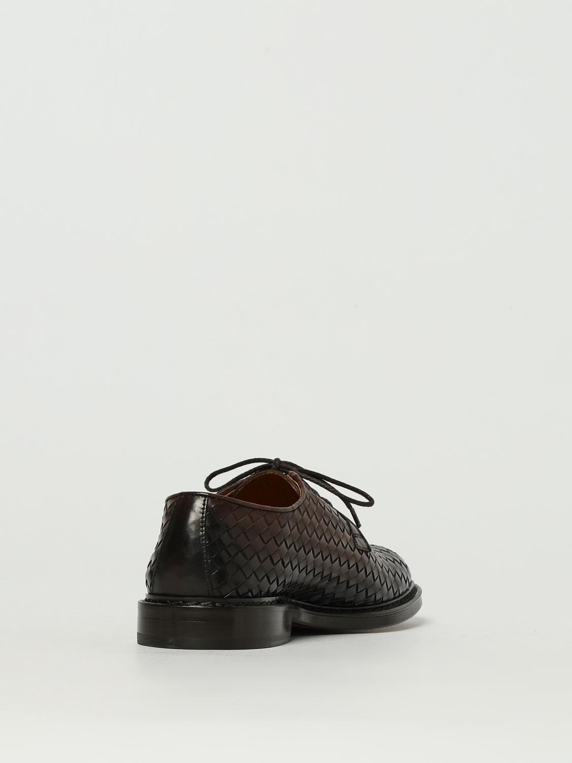 DOUCAL'S SCARPE STRINGATE: Derby Doucal's in pelle intrecciata , Moro - Img 3