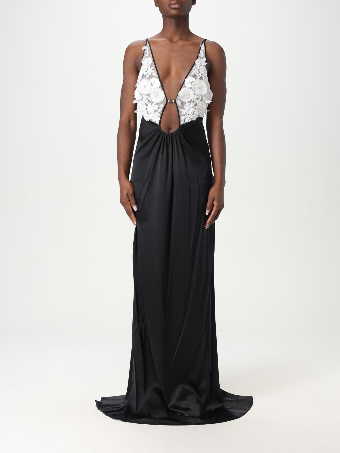 ELISABETTA FRANCHI KLEID: Kleider damen Elisabetta Franchi, Ivory - Img 1