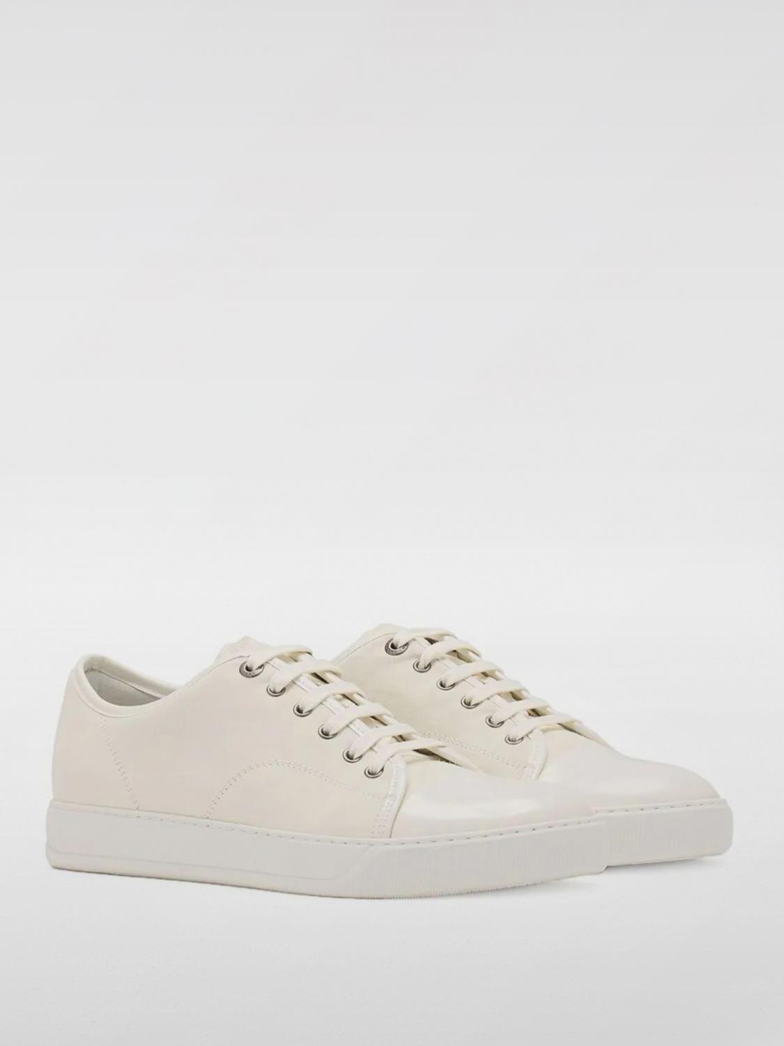 LANVIN SNEAKERS: DBB1 Suede Sneakers Lanvin, Ecru - Img 2