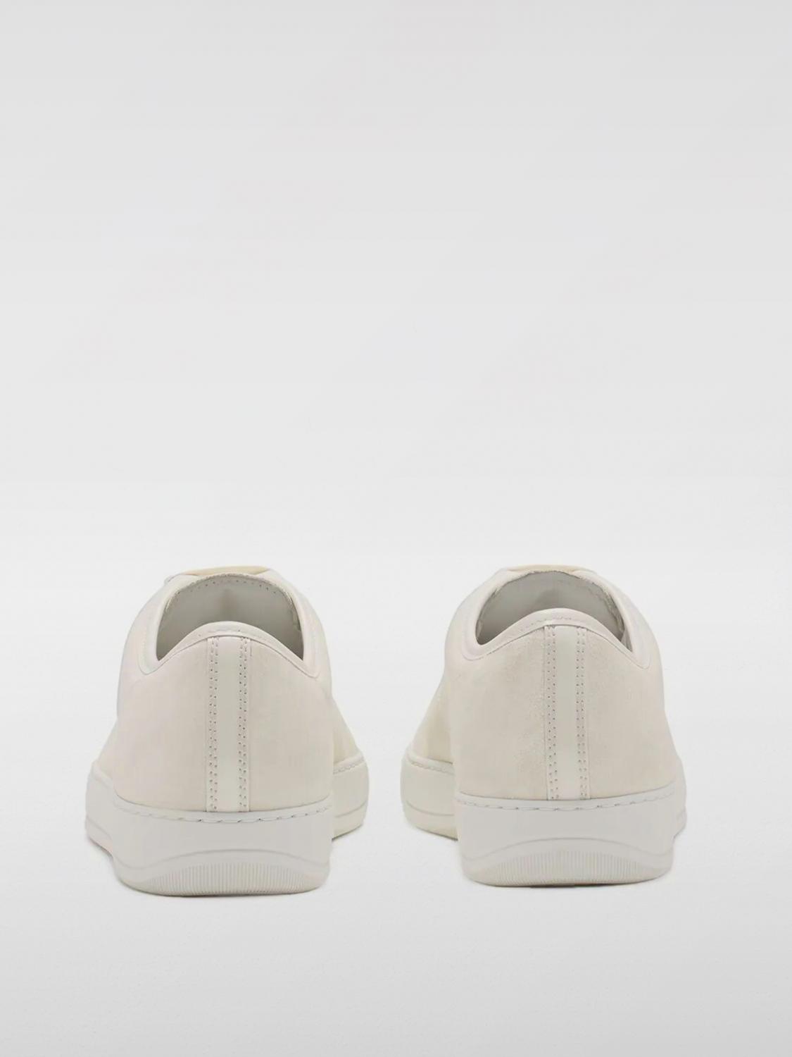 LANVIN SNEAKERS: DBB1 Suede Sneakers Lanvin, Ecru - Img 3