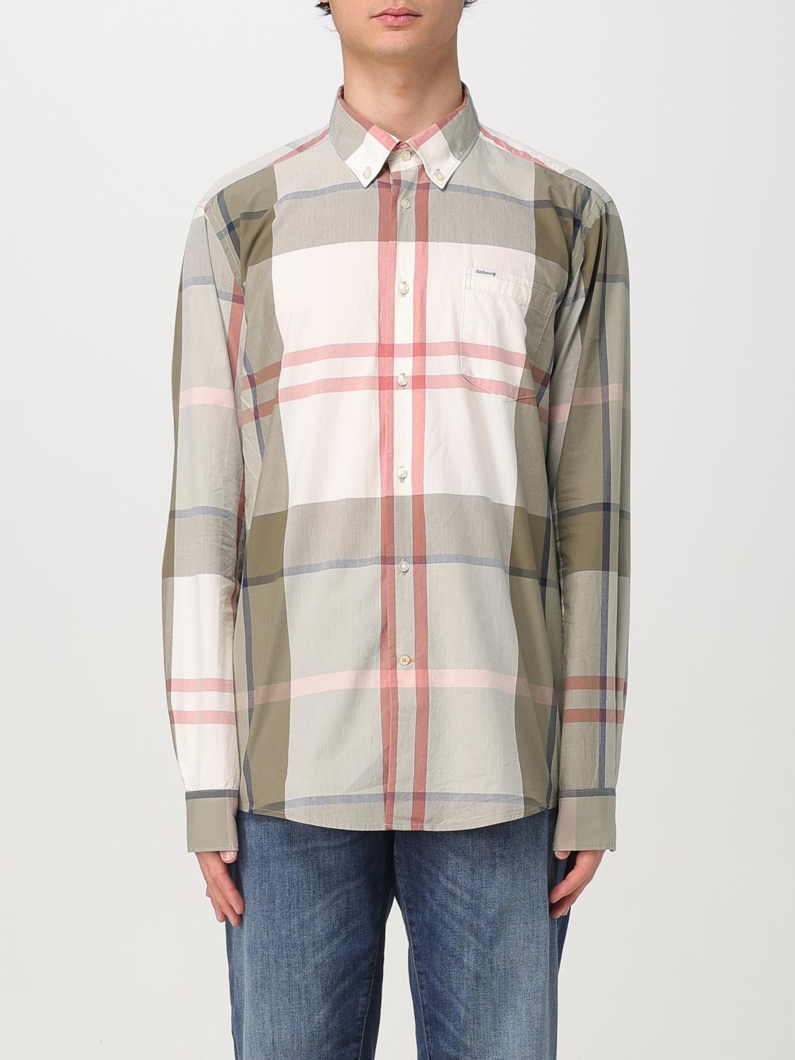 BARBOUR CAMICIA: Camicia classica Barbour in cotone check , Oliva - Img 1