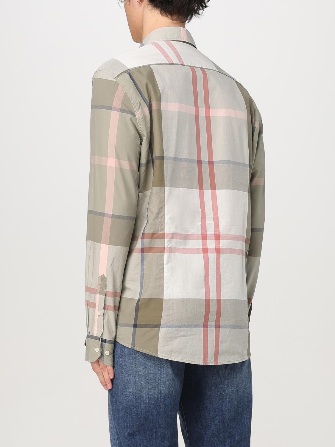 BARBOUR CAMICIA: Camicia classica Barbour in cotone check , Oliva - Img 2