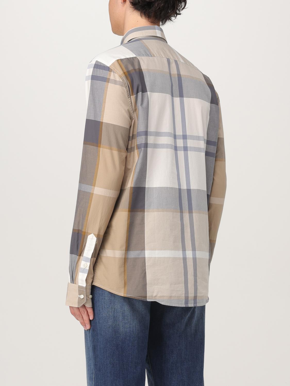 BARBOUR CAMICIA: Camicia classica Barbour in cotone check , Sabbia - Img 2