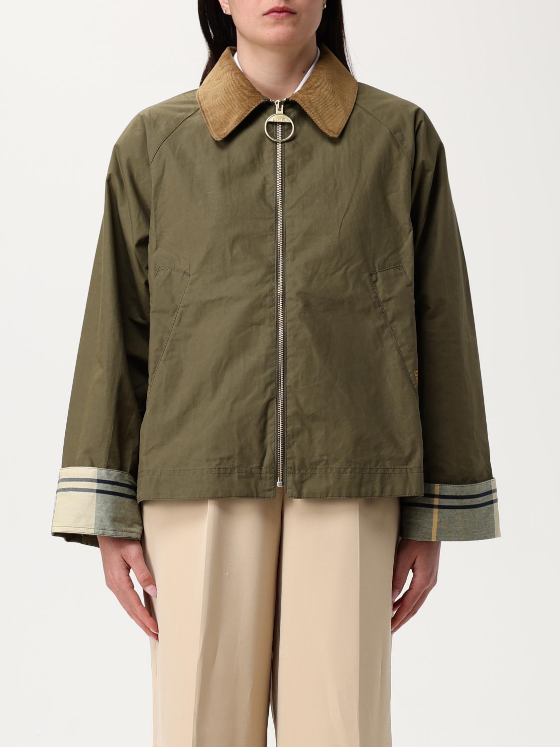 BARBOUR GIACCA: Giubbotto Barbour in cotone idrorepellente, Oliva - Img 1