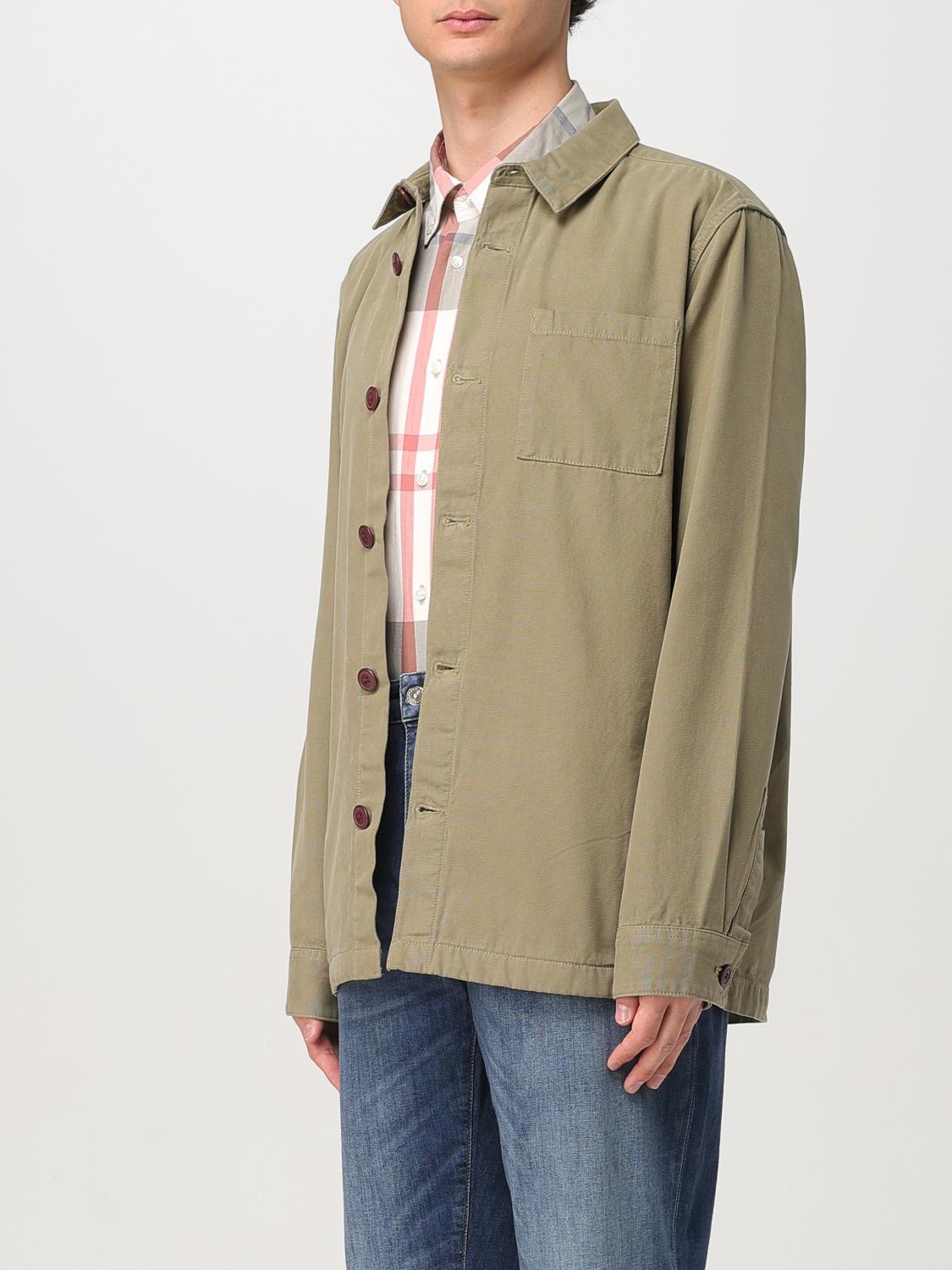 BARBOUR GIACCA: Overshirt Barbour in cotone , Verde - Img 3