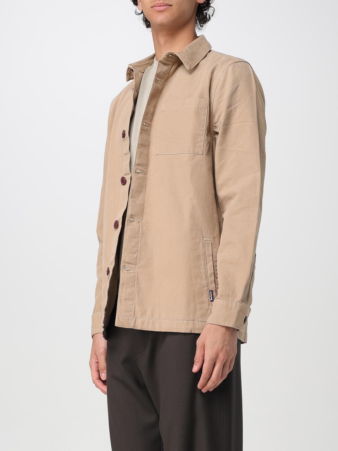 BARBOUR GIACCA: Overshirt Barbour in cotone , Grigio - Img 3