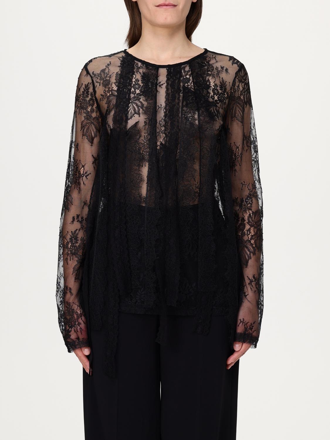 PINKO TOP: Blusa Pinko in pizzo , Nero - Img 1
