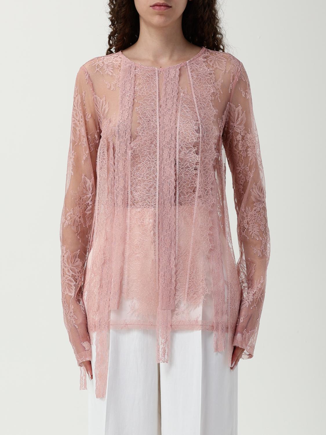 PINKO TOP: Blusa Pinko in pizzo , Rosa - Img 1
