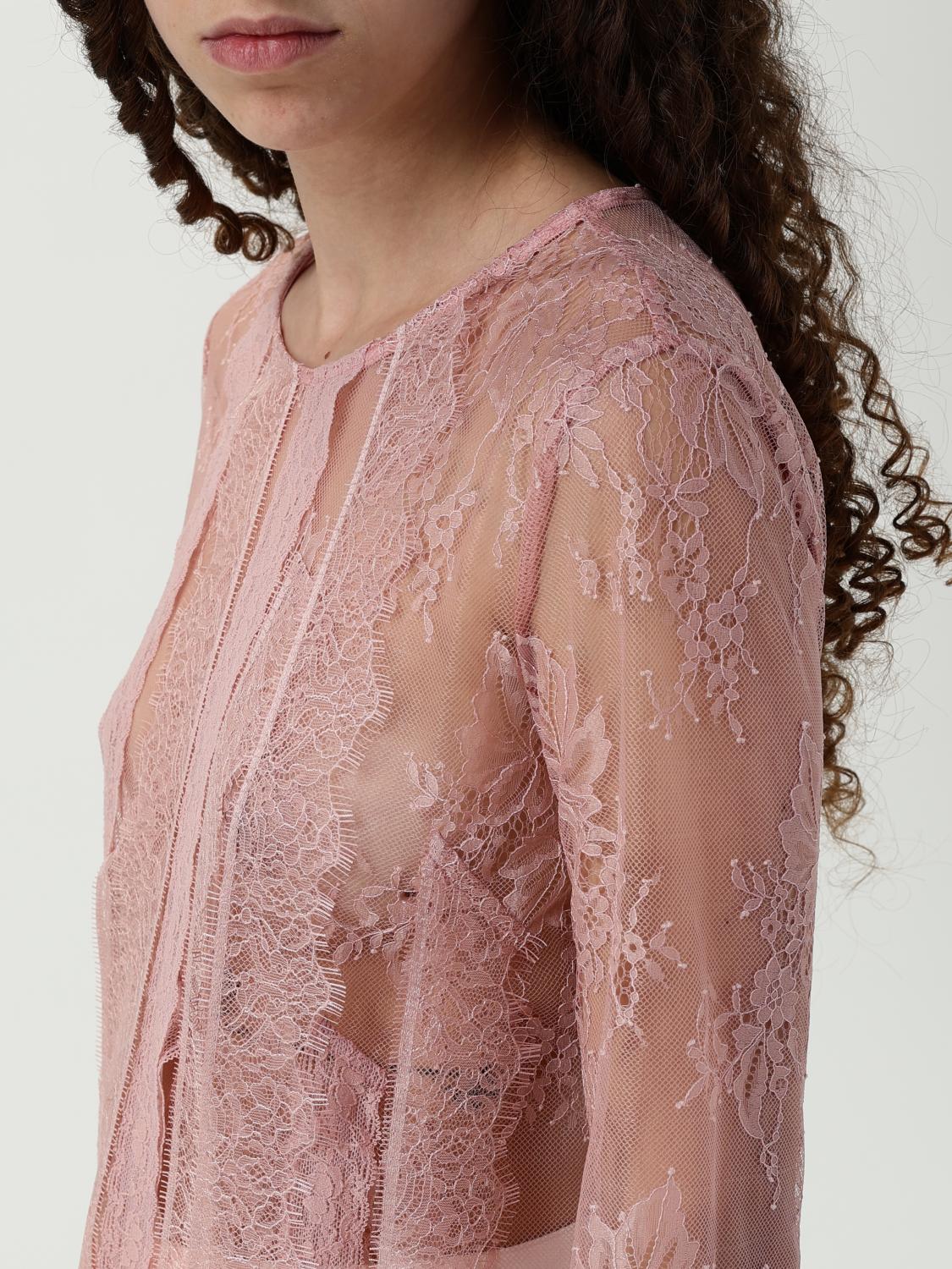 PINKO TOP: Blusa Pinko in pizzo , Rosa - Img 3