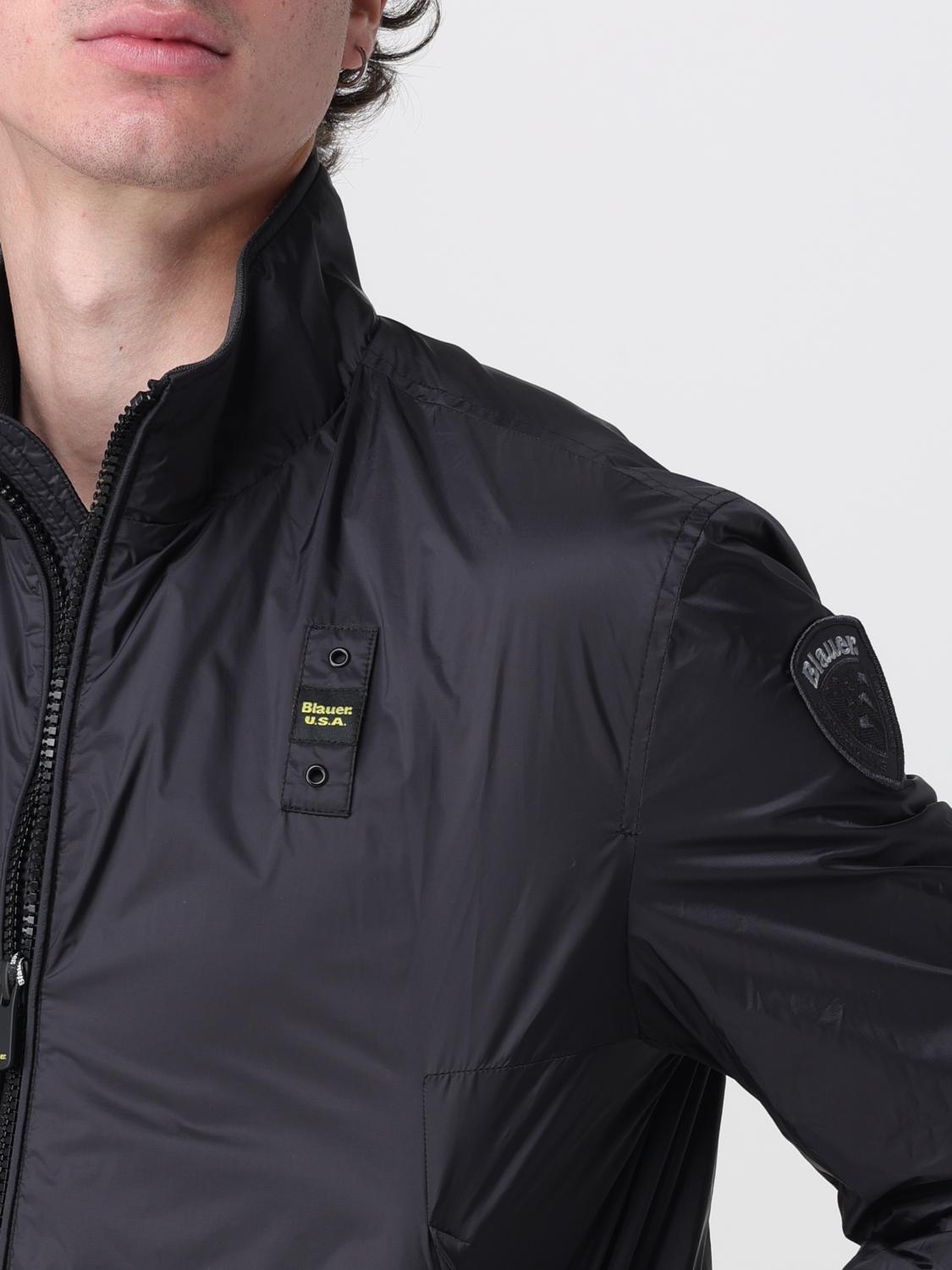 BLAUER CHAQUETA: Abrigo hombre Blauer, Negro - Img 4