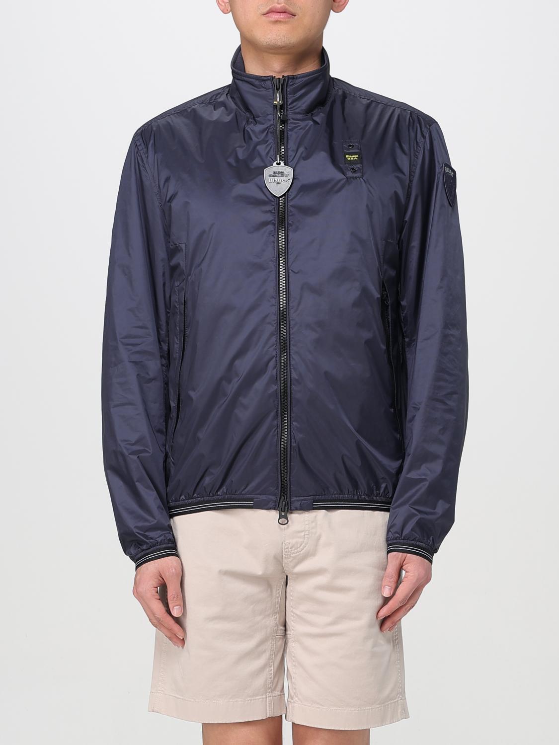 BLAUER CHAQUETA: Abrigo hombre Blauer, Azul Oscuro - Img 1