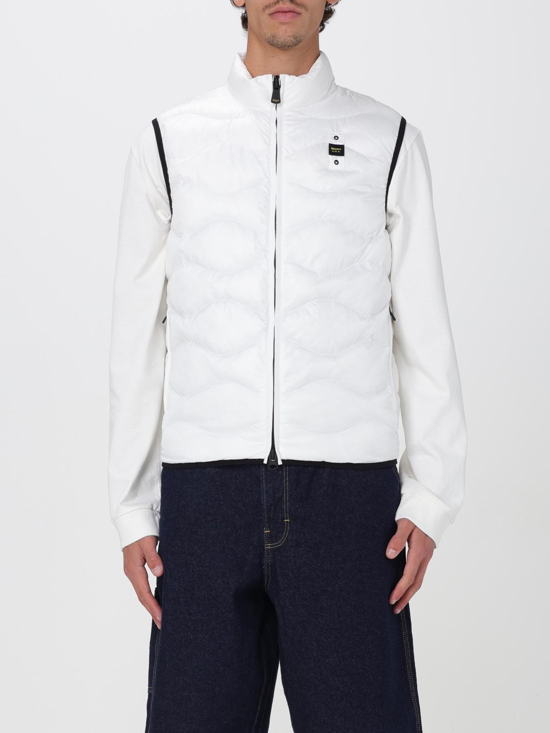 BLAUER SUIT VEST: Blauer padded quilted nylon vest, White - Img 1
