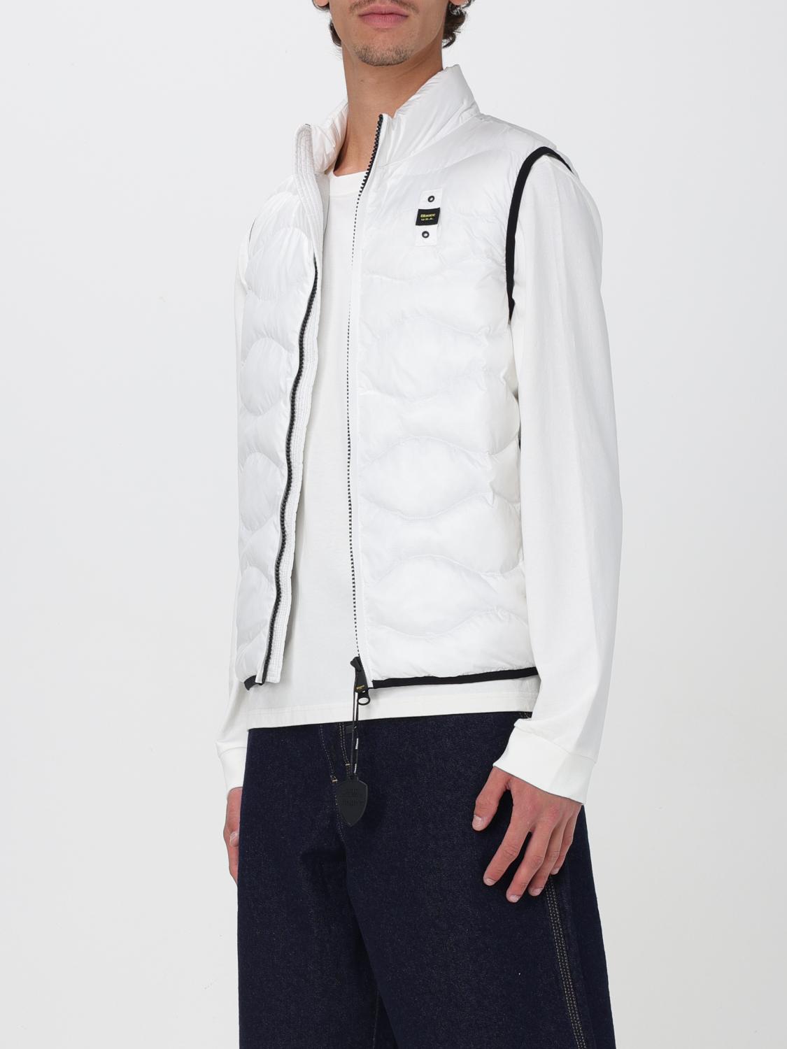 BLAUER SUIT VEST: Blauer padded quilted nylon vest, White - Img 3