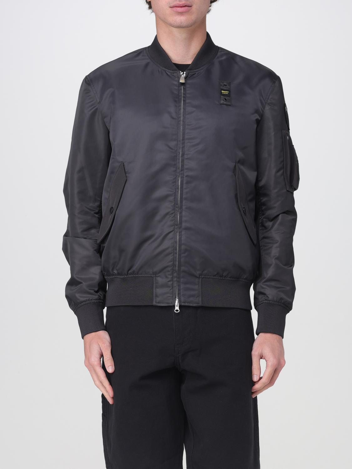 BLAUER JACKE: Mantel herren Blauer, Schwarz - Img 1