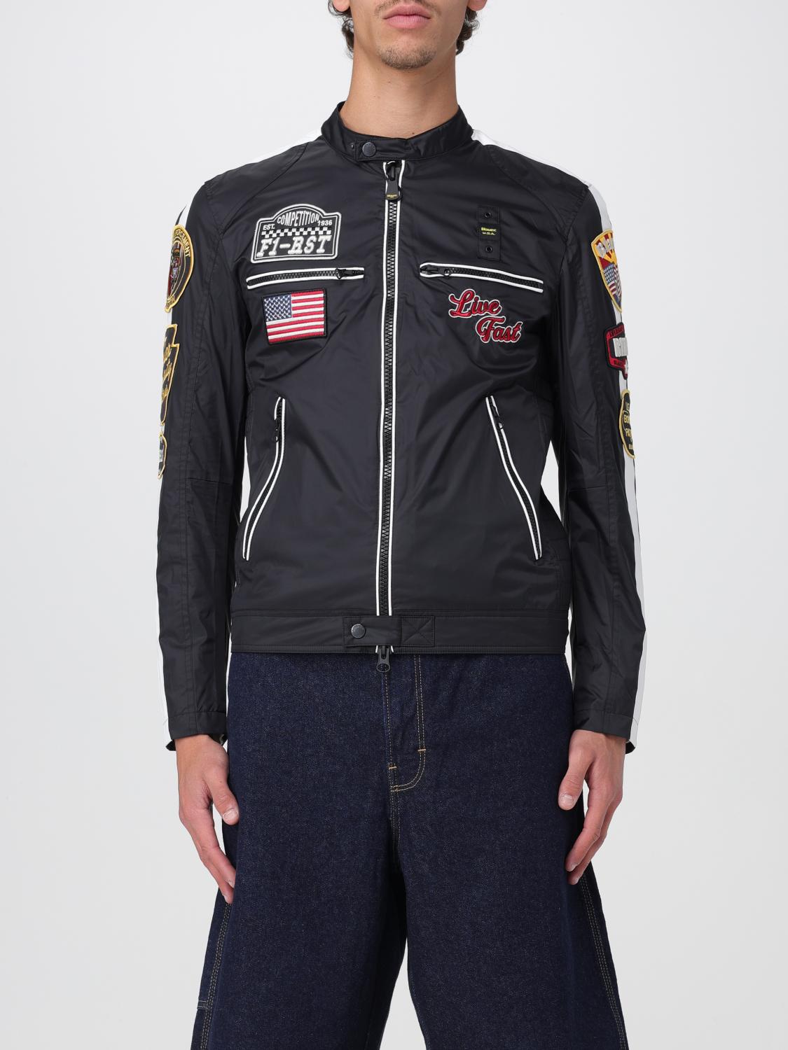 BLAUER CHAQUETA: Abrigo hombre Blauer, Negro - Img 1