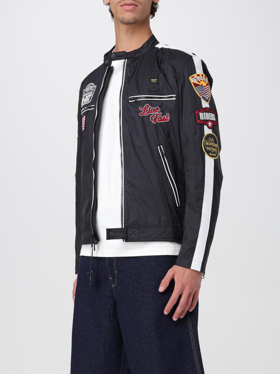 BLAUER CHAQUETA: Abrigo hombre Blauer, Negro - Img 3