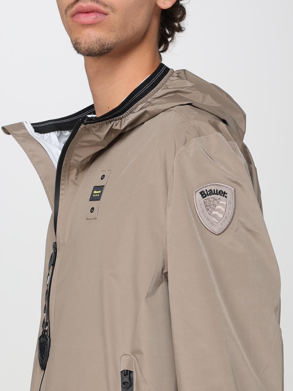 BLAUER ジャケット: ジャケット メンズ Blauer, ベージュ - Img 4
