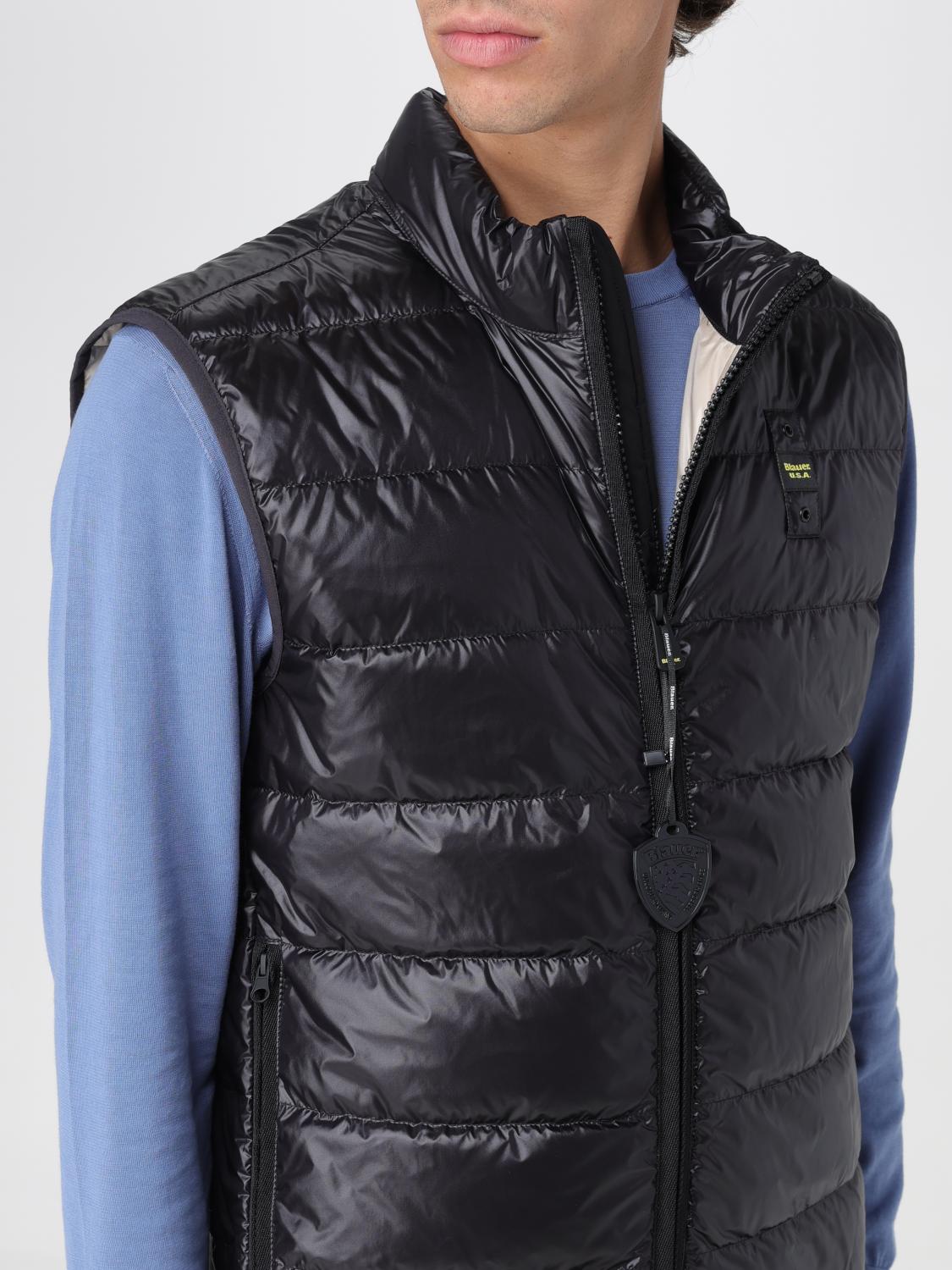 BLAUER CHALECO: Chaleco hombre Blauer, Gris Ratón - Img 4