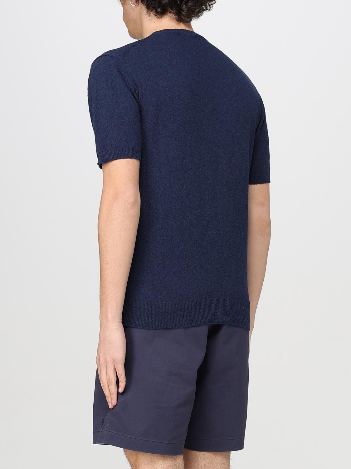 DRUMOHR T-SHIRT: Drumohr crewneck cotton blend t-shirt, Blue - Img 2
