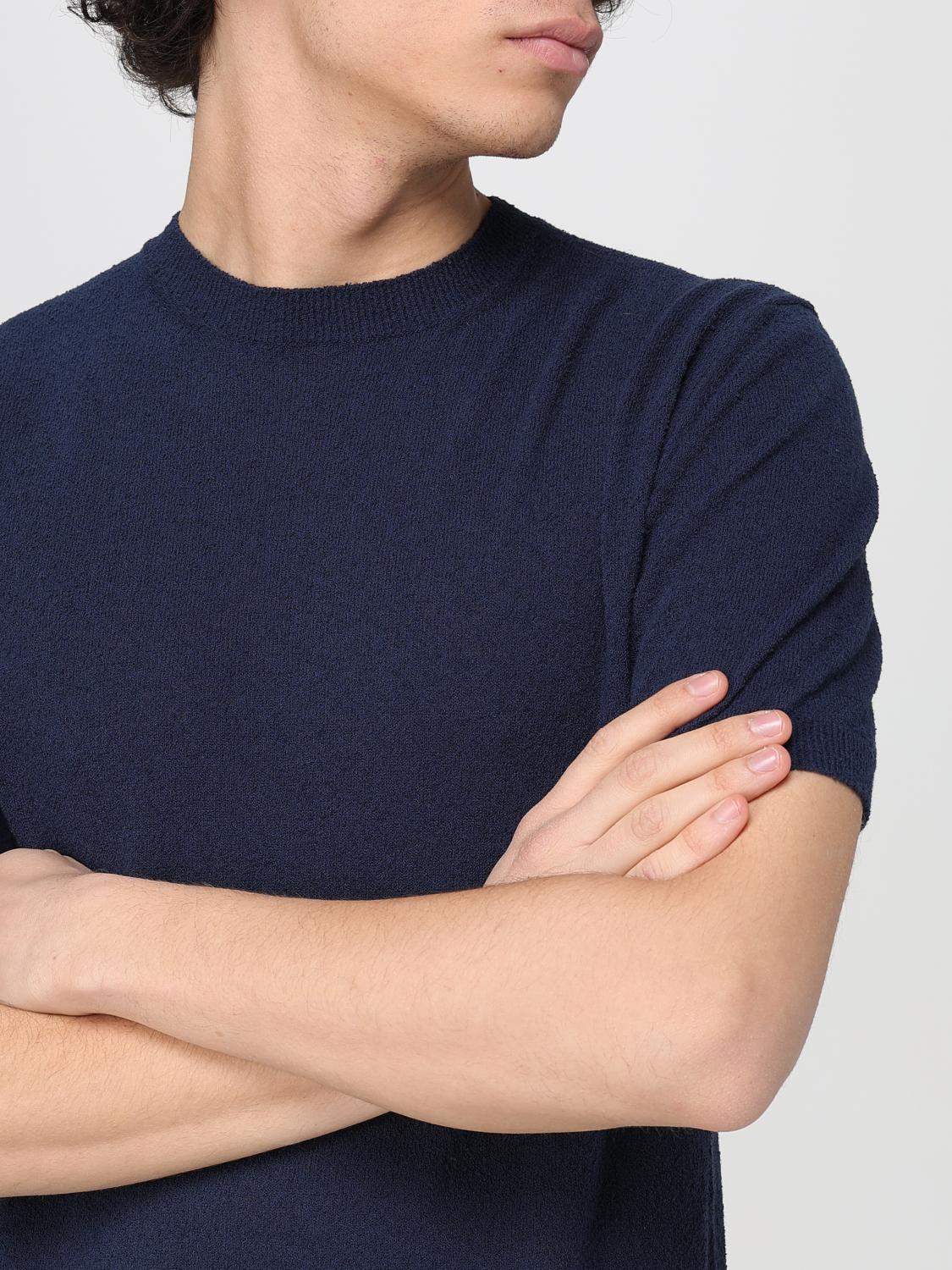 DRUMOHR T-SHIRT: Drumohr crewneck cotton blend t-shirt, Blue - Img 3