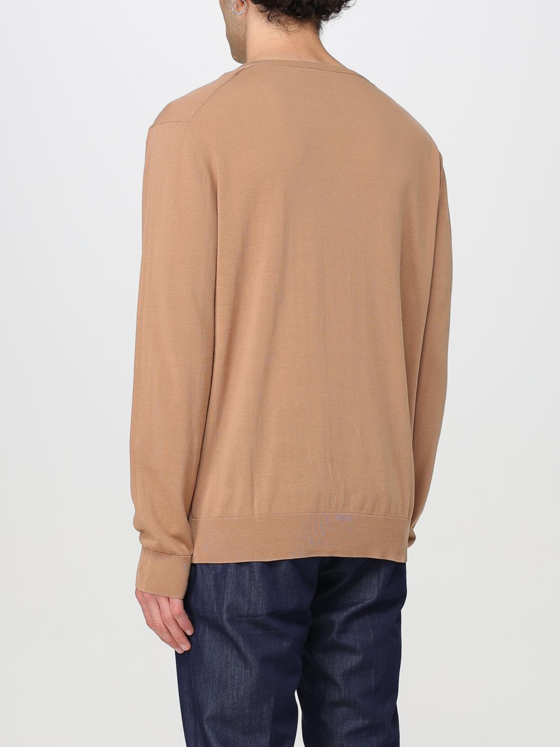 BALLANTYNE PULLOVER: Basic Baumwoll V-Ausschnitt Pullover Ballantyne, Korall - Img 2