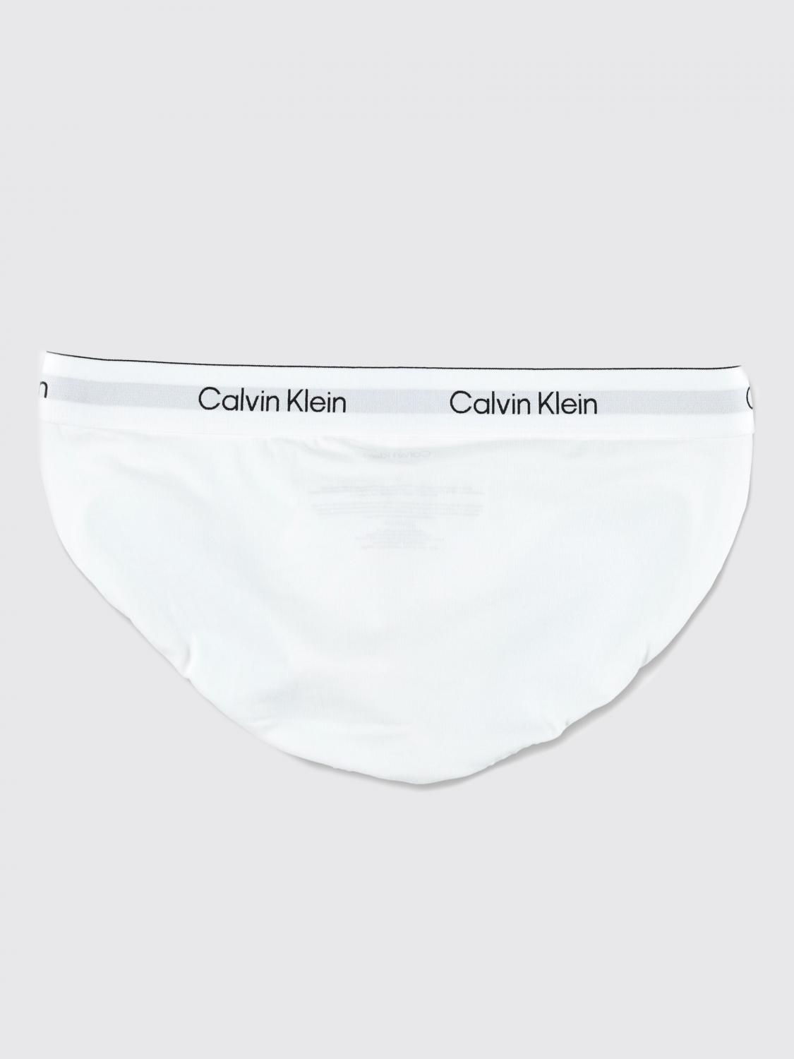 CALVIN KLEIN INTIMO: Set 3 slip Calvin Klein in cotone stretch , Bianco - Img 2