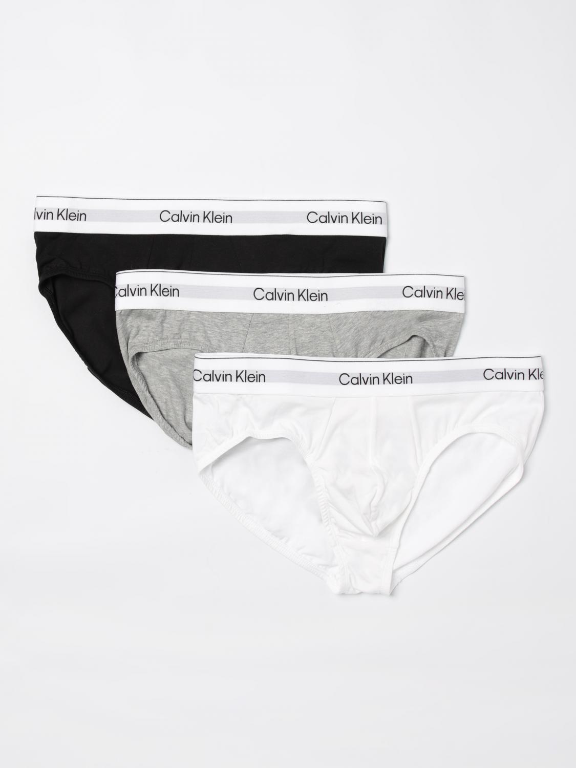 CALVIN KLEIN UNDERWEAR: Set of 3 Stretch Cotton Briefs Calvin Klein, Black - Img 1