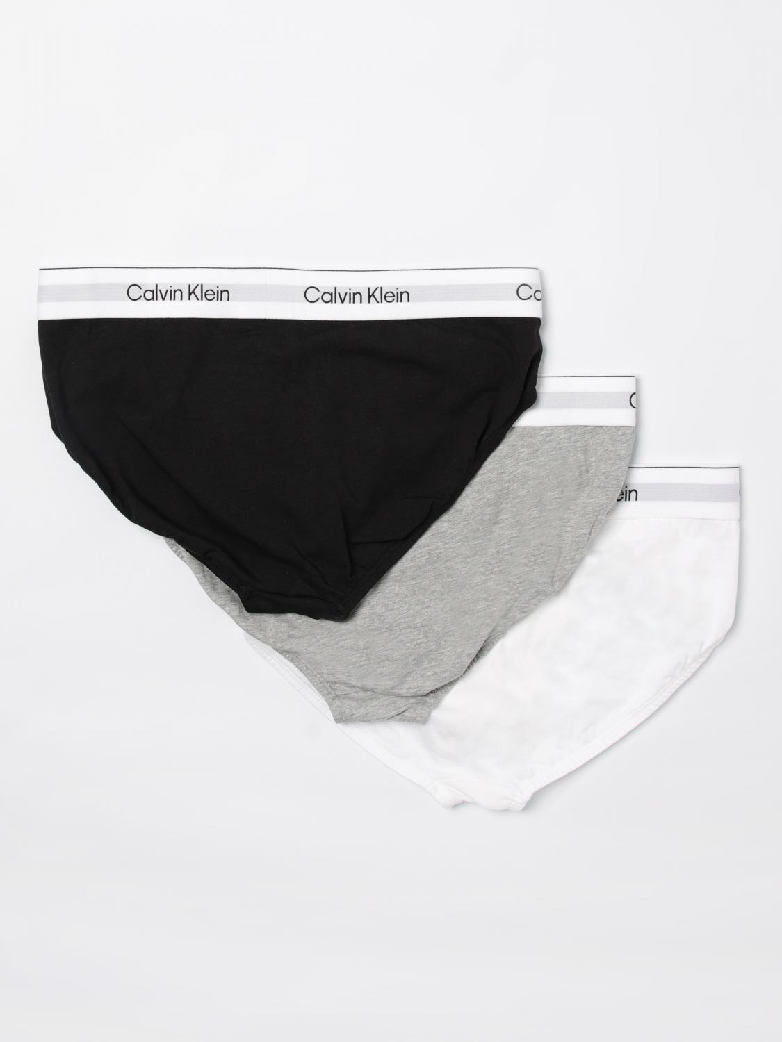CALVIN KLEIN UNDERWEAR: Set of 3 Stretch Cotton Briefs Calvin Klein, Black - Img 2