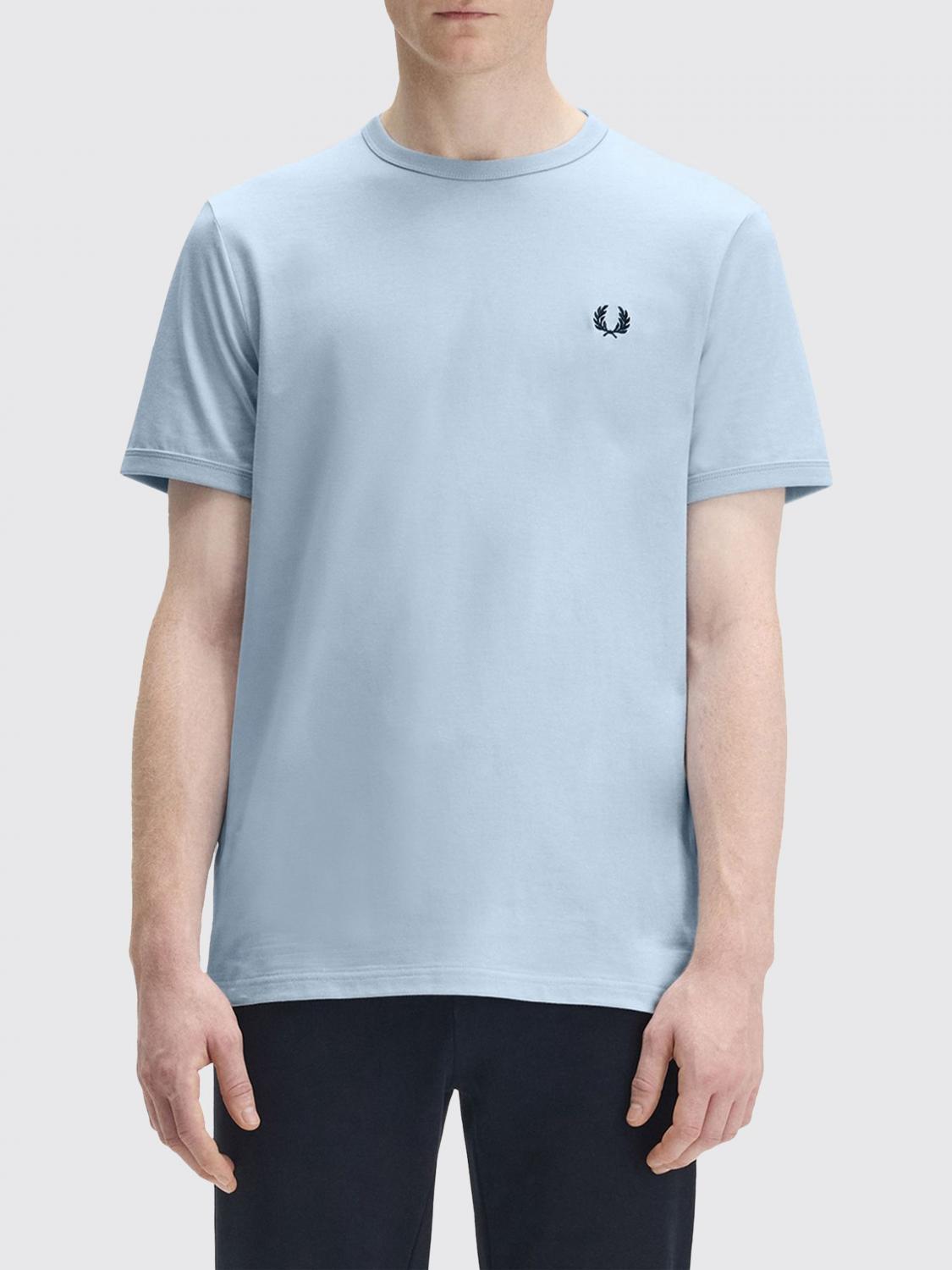 FRED PERRY T恤: T恤 男士 Fred Perry, 浅蓝色 - Img 1