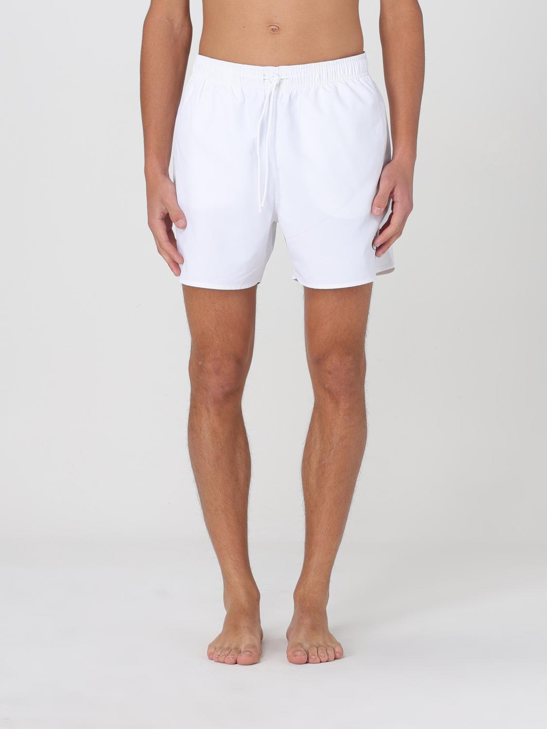 CALVIN KLEIN COSTUME: Costume da bagno boxer Calvin Klein, Bianco - Img 1
