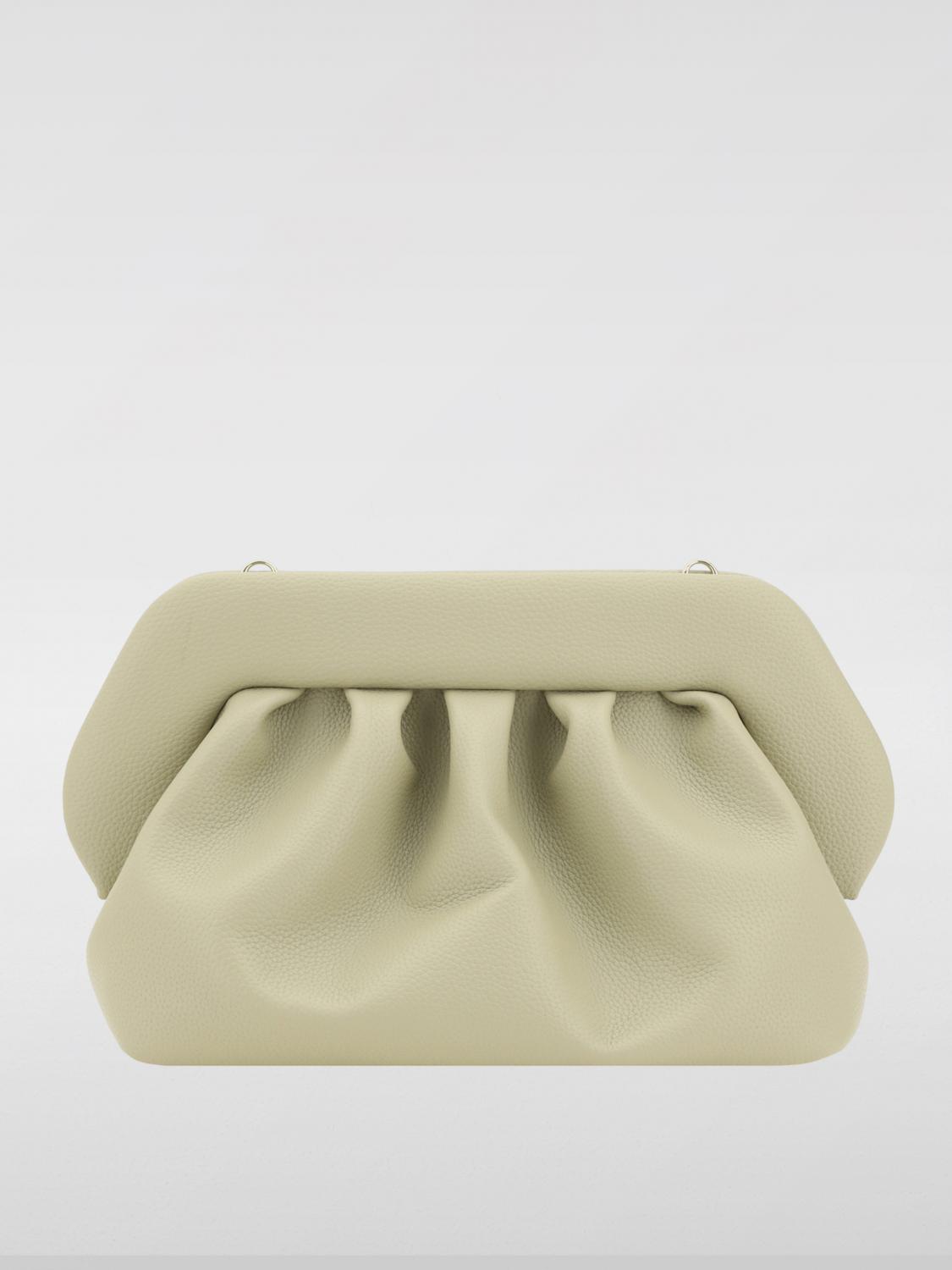 THEMOIRÈ CLUTCH: Clutch Bios Themoirè in pelle vegana, Verde - Img 1