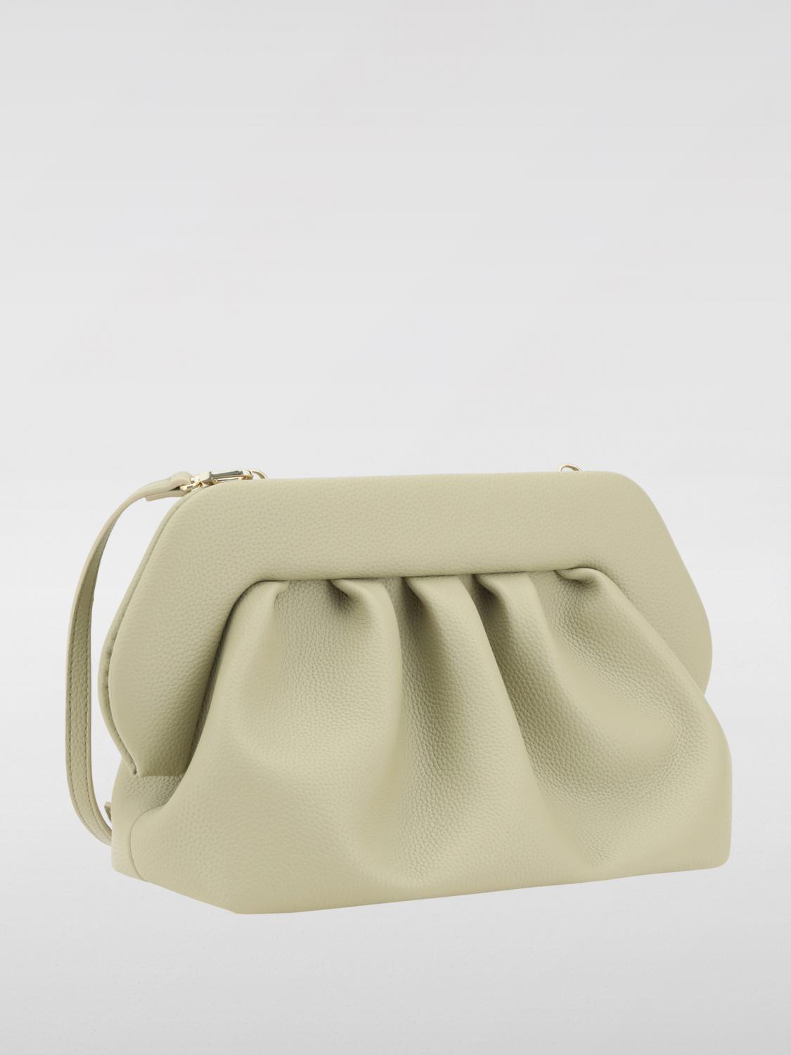 THEMOIRÈ CLUTCH: Clutch Bios Themoirè in pelle vegana, Verde - Img 2