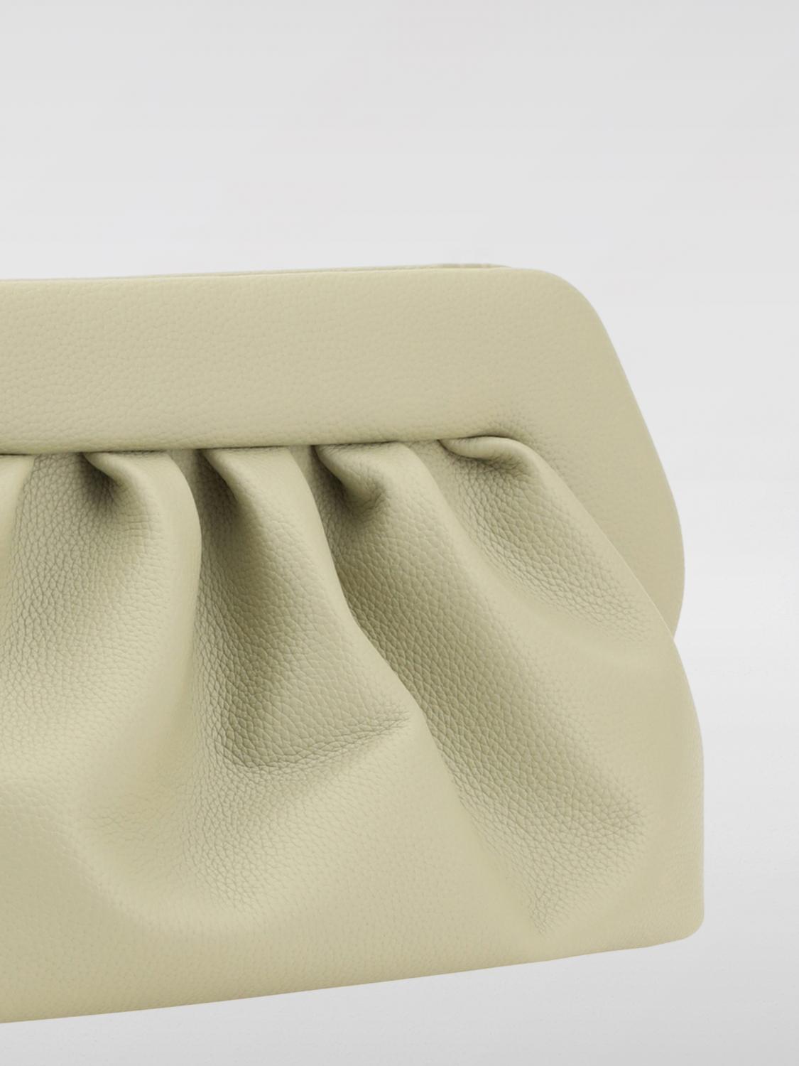 THEMOIRÈ CLUTCH: Clutch Bios Themoirè in pelle vegana, Verde - Img 3