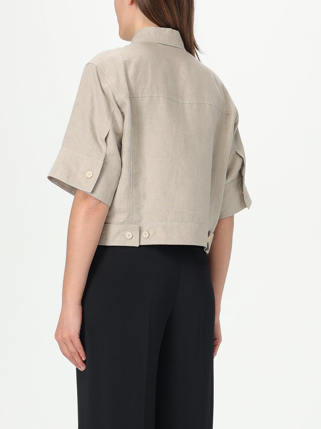 MAX MARA CAMISA: Falda mujer Max Mara, Beige - Img 3