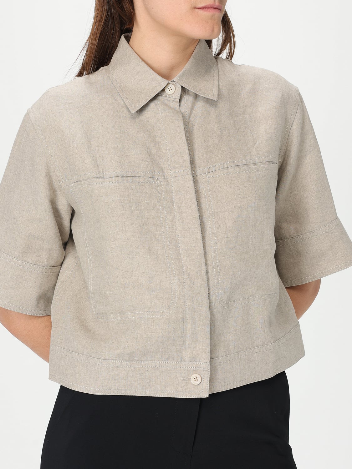 MAX MARA CAMISA: Falda mujer Max Mara, Beige - Img 5