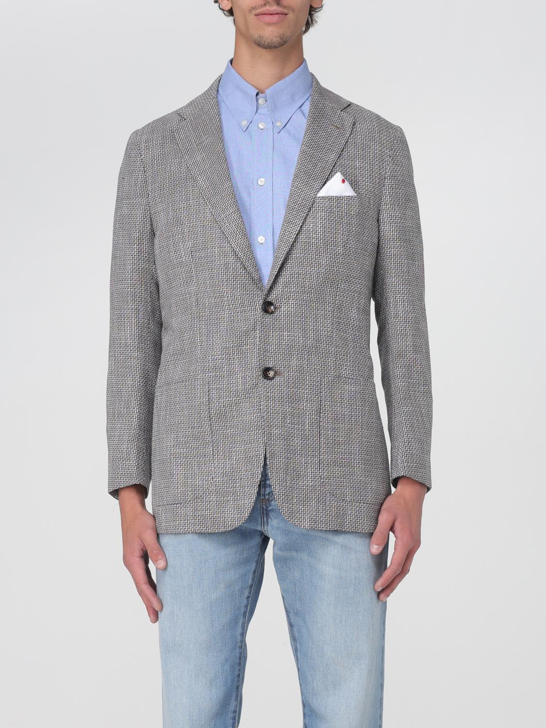 KITON BLAZER: Jacket men Kiton, Brown - Img 1