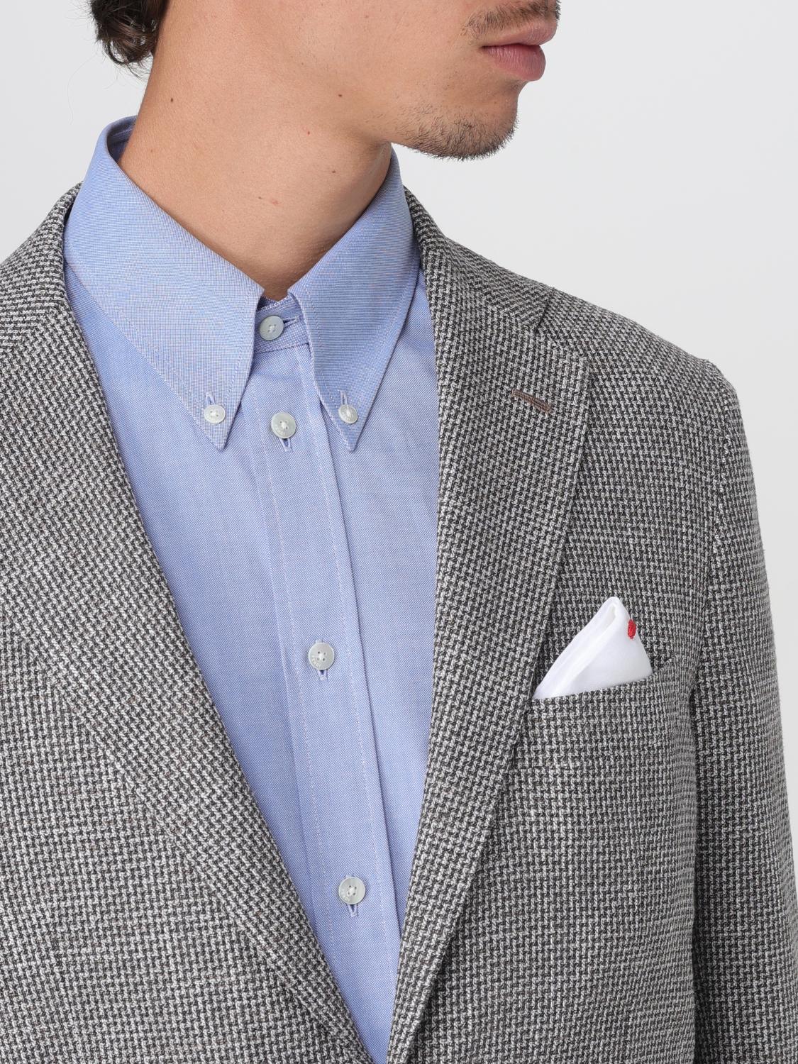 KITON BLAZER: Jacket men Kiton, Brown - Img 4