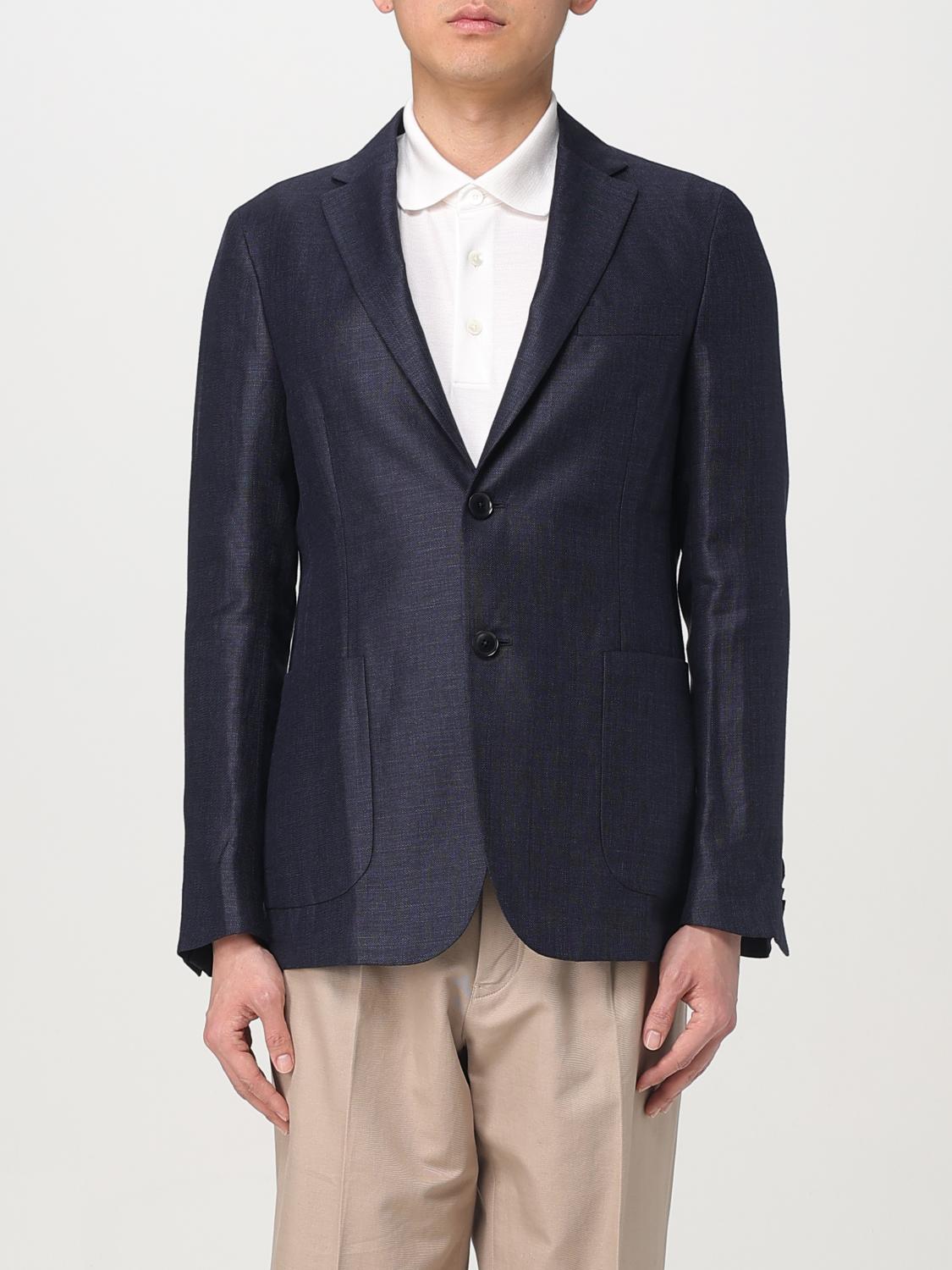 ZEGNA BLAZER: Jacket men Zegna, Blue - Img 1