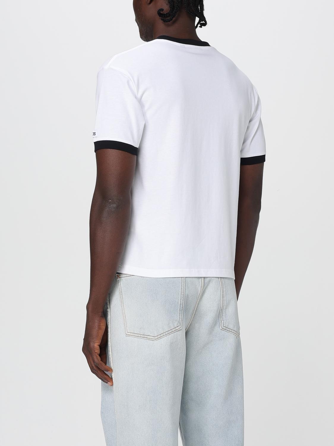 GCDS T-SHIRT: T-shirt in cotone con stampa logo GCDS, Bianco - Img 2