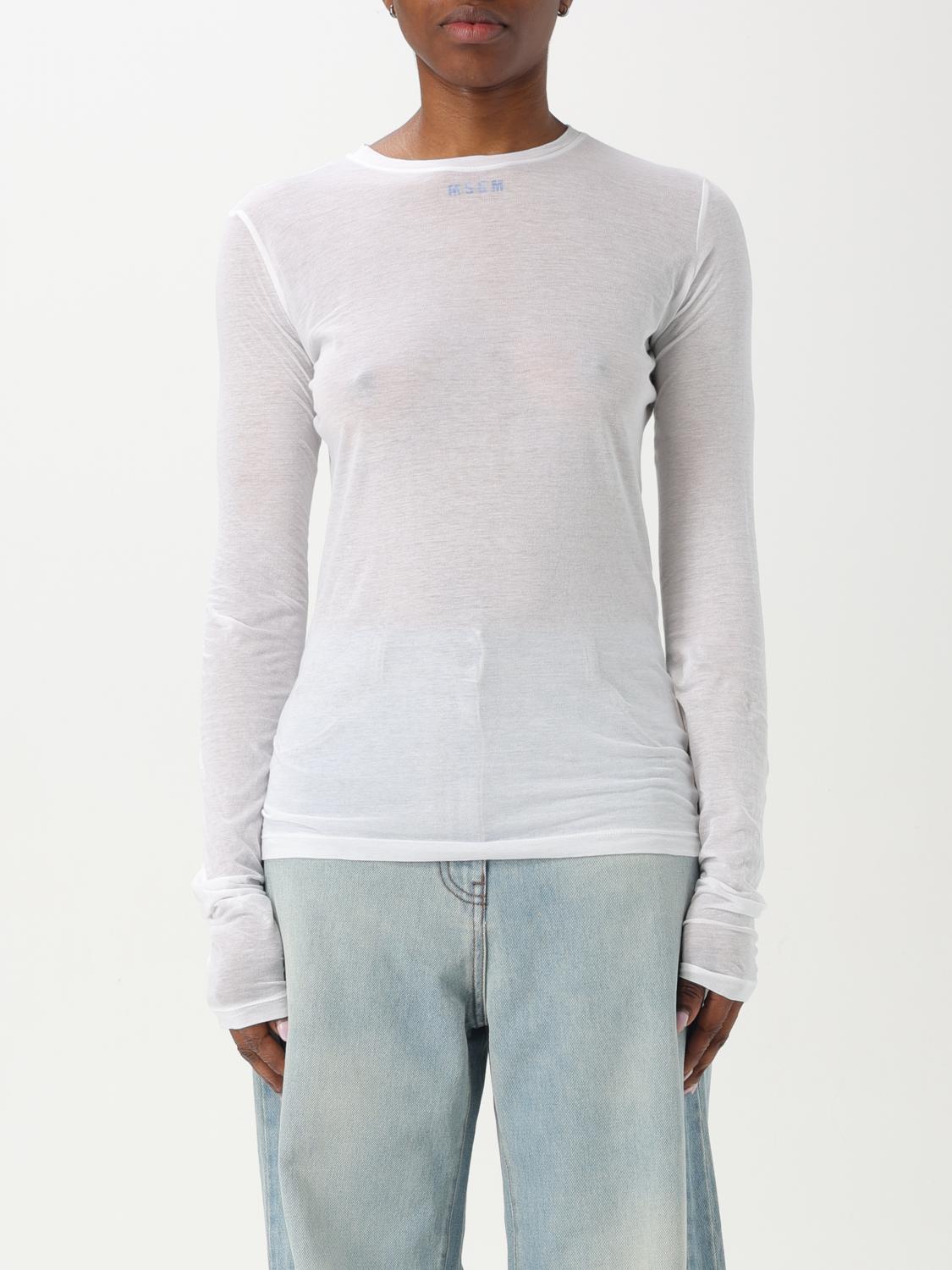 MSGM CAMISETA: Camiseta mujer MSGM, Blanco - Img 1