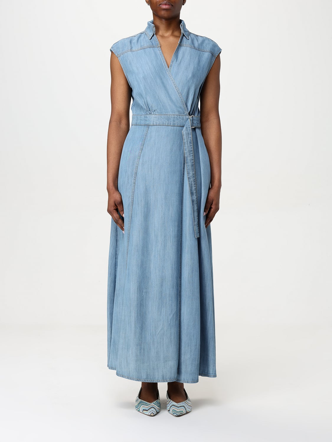 KAOS ABITO: Abito Kaos in denim , Denim - Img 1