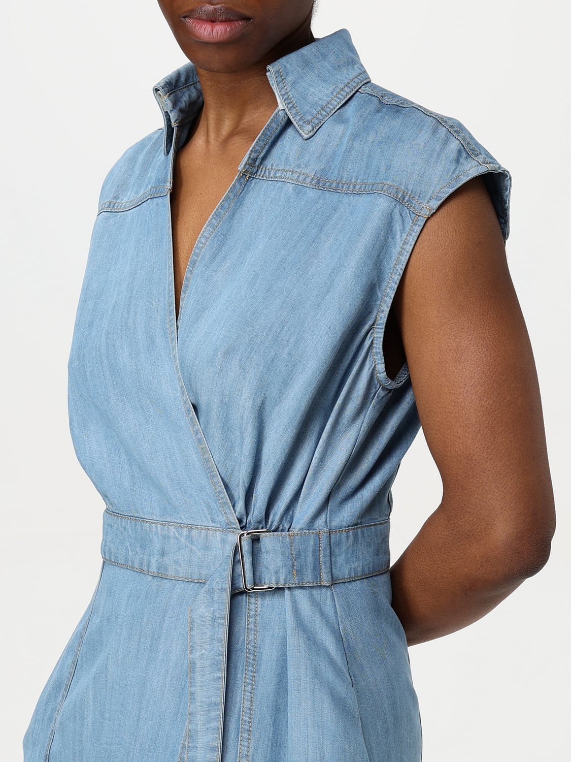 KAOS ABITO: Abito Kaos in denim , Denim - Img 3