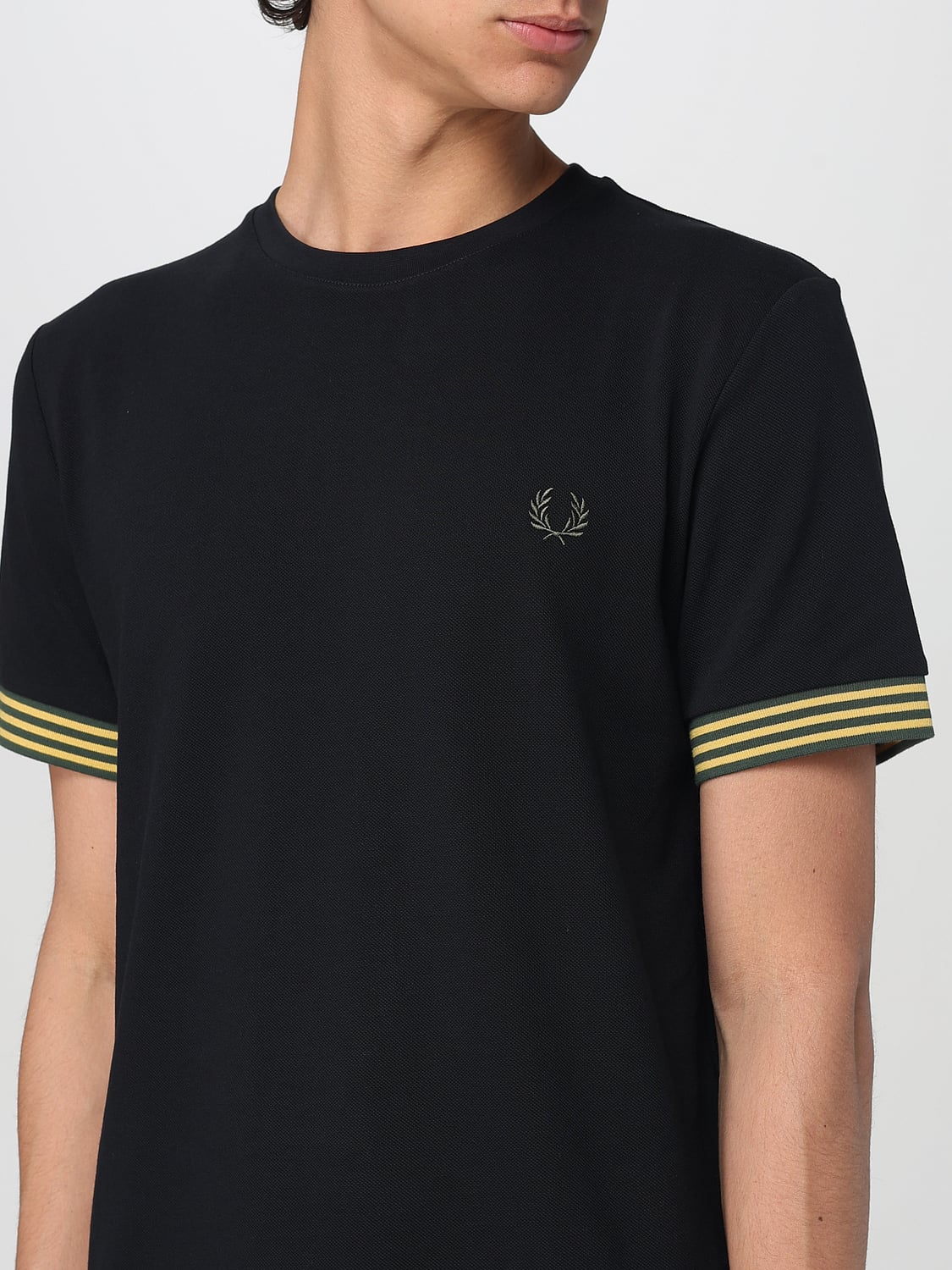 FRED PERRY T-SHIRT: T-shirt men Fred Perry, Black - Img 3