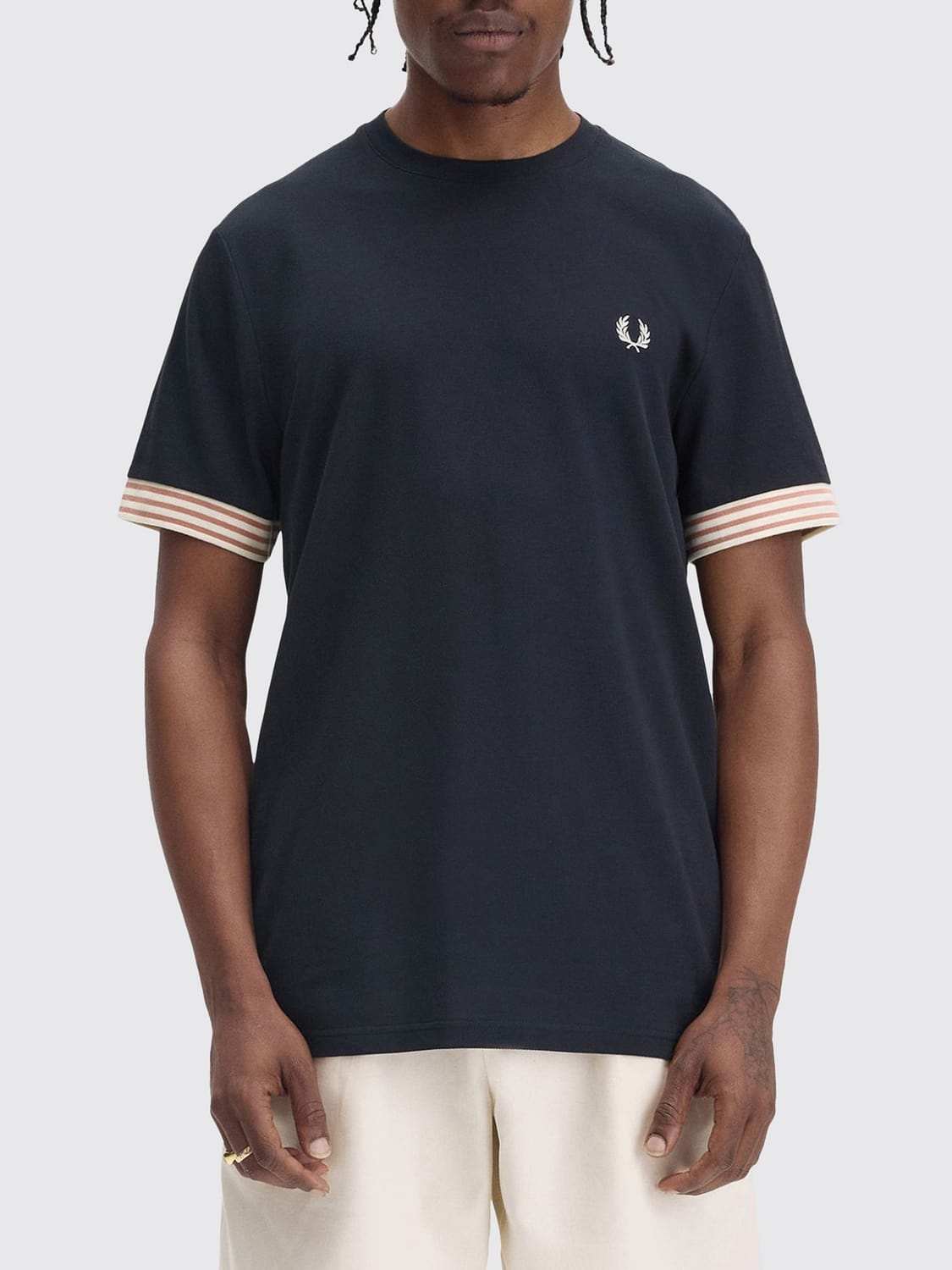 FRED PERRY ФУТБОЛКА: Футболка Мужское Fred Perry, Синий - Img 1