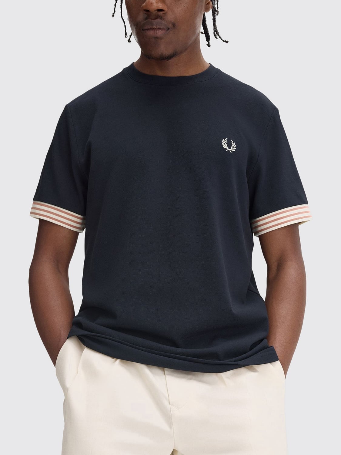 FRED PERRY ФУТБОЛКА: Футболка Мужское Fred Perry, Синий - Img 3