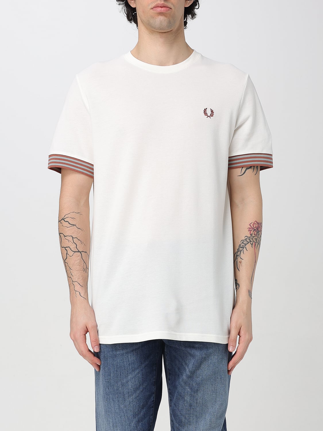 FRED PERRY CAMISETA: Camiseta hombre Fred Perry, Beige - Img 1